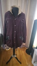 Womens Waterproof Brown  Ladies Outdoor Wind Rain Forest Jacket Coat