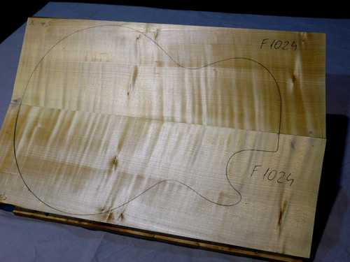 Flame maple carved - carved, for