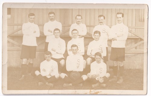 Vintage rppc football - football, team