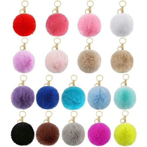 Keyring soft faux fluffy - keyring,