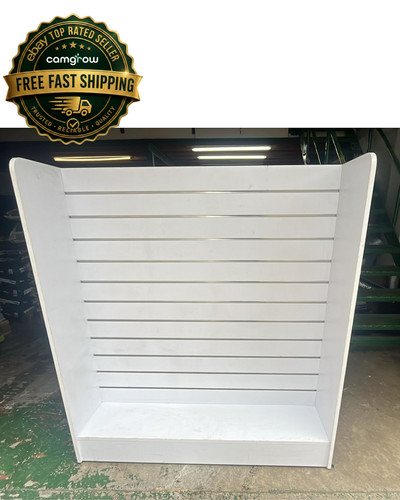 White slatwall display panel - white,