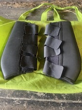 Full Size Black Shires Horse Full Potection Brushing/scooling/ turnout Boots