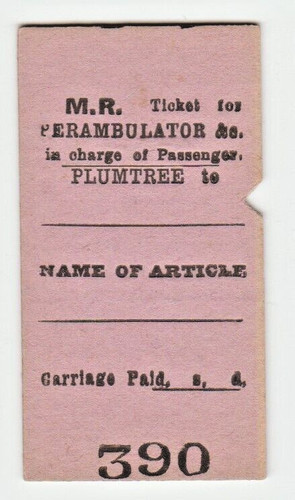 Midland railway ticket - midland,