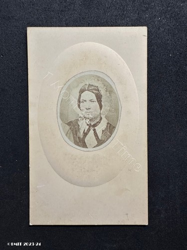Cdv lady georgian attire - lady,
