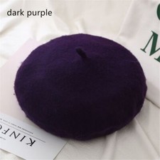 Wool Beret Hats Women Winter French Hat Solid Color Autumn Winter Beret Hat