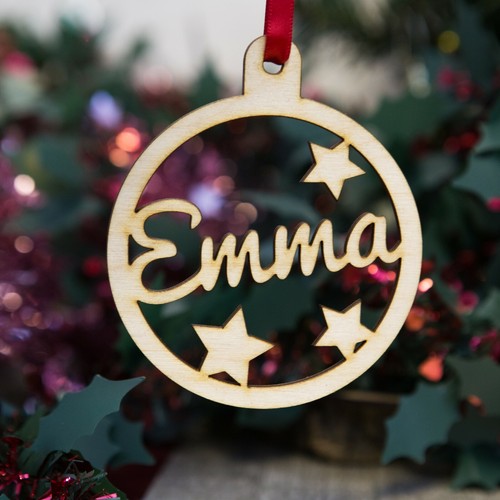 Personalised christmas baubles - personalised,