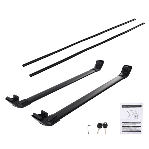 Black roof cross bars - black, top