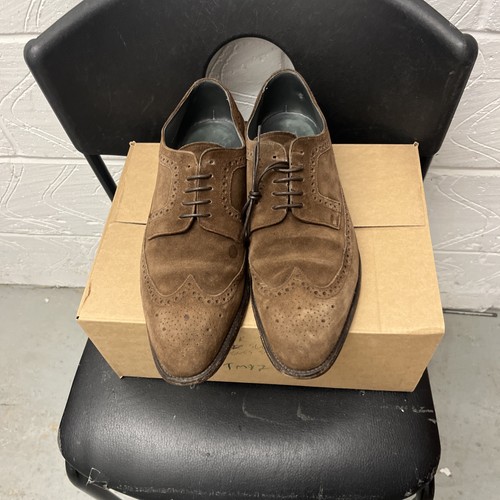 Barker mens suede - suede, brogues
