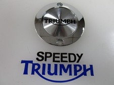TRIUMPH BONNEVILLE T120 T100 CLUTCH COVER BADGE CHROME T1261989