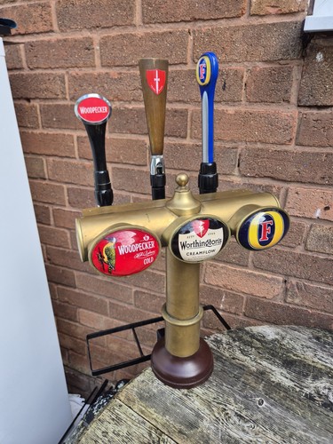 Vintage brass way - beer, pump