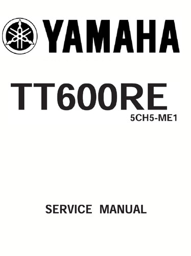 Tt600r 1998 2002 - tt600r, service