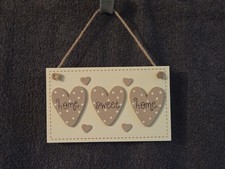 Lovely Wooden 3 Heart Plaque