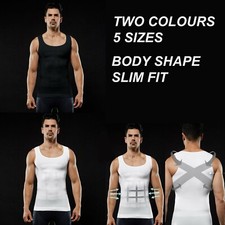 Men Slim Shaper Body Vest Chest Belly Waist For Man Boobs Moobs Compression Hot