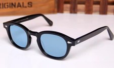 MOSCOT LEMTOSH Sunglasses Women Retro Oval Frame Blue Lens Sunglasses Men New