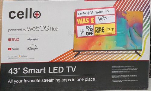 Cello 43in smart led - cello,