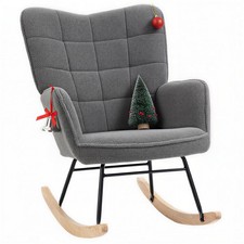 HOMCOM Wingback Rocking Chair