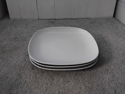 Ikea plate square white - 3x,