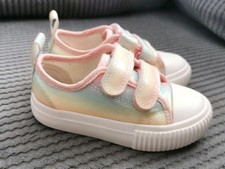 Primark Rainbow Glitter Shoes Size 6 Juniors Pumps Shoes