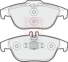 Brake Pads Set fits MERCEDES