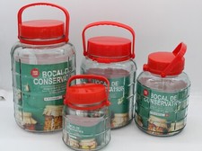 Large Red Top Lid Airtight