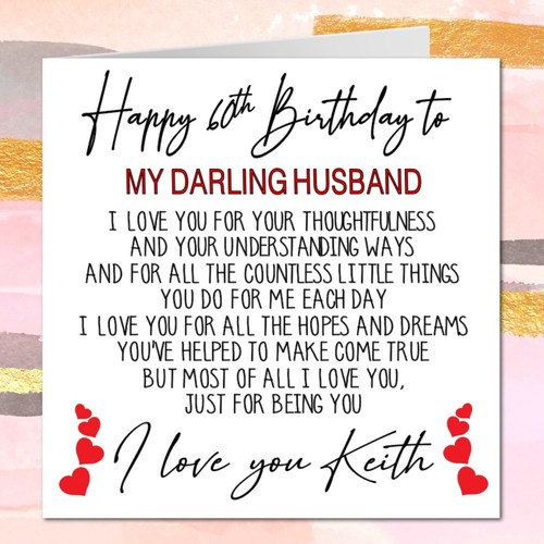 Personalised birthday card for - card,