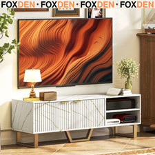 Large White TV Unit Cabinet