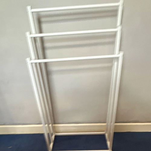 White freestanding metal - white,