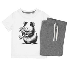 'Guinea Pig Holding Marigold'