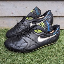 Nike Valencia 1980s Mens Size UK 9 EU 44 Vintage 80s Leather Football Boots RARE