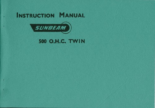 Sunbeam instruction - s8,