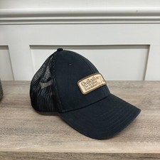 QUIKSILVER MENS TRUCKER CAP BLACK MESH SNAPBACK BASEBALL HAT