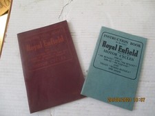 ROYAL ENFIELD SUPER METEOR ,BULLET 350,500,AND CLIPPER 56-62,INSTRUCTION BOOKS