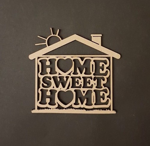 Mdf home sweet - home, sign