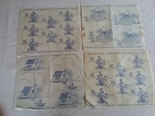 4x Vintage 1930's Embroidery