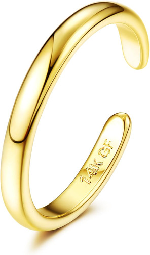 14k gold fillled toe rings - gold,