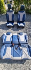 Ford Fiesta Mk7 2008-2012 Individual Spec Leather Seats Blue And Grey