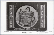 RPPC Reproduction Vintage Postcard Pears Soap Advertisement England