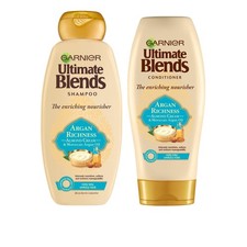 Garnier Ultimate Blends Shampoo & Conditioner Set | Argan Richness With Moroc...