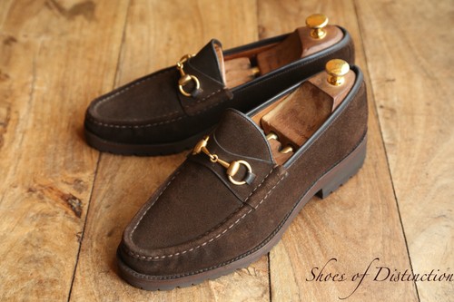 Gucci brown suede brass horse - brown,