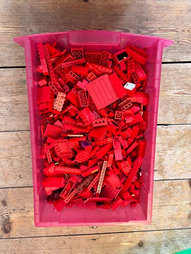 Lego red bricks bundle - lego,