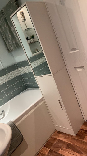 Tall mirrored cabinet narrow - mirrored,
