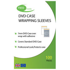 1000 x Neo 7mm Wrap Resealable DVD Wrap for Slim Slimline DVD Cases Soft Sleeves