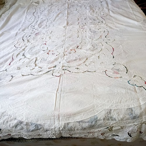 Antique french cutwork lace - antique,