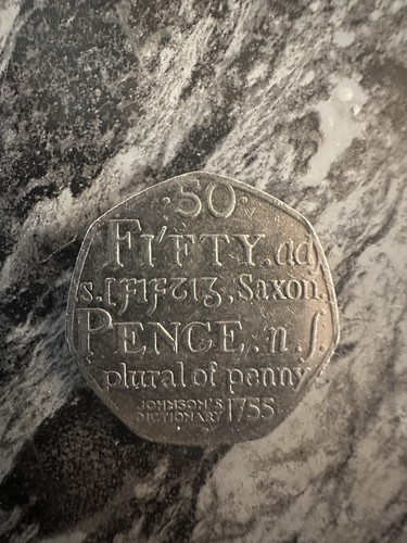 Pence coin samuel johnsons - samuel,