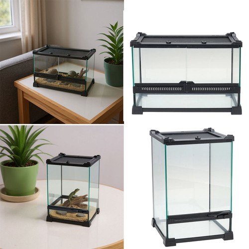 Clear glass reptile terrariums - glass,