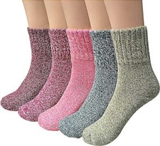 5 Pairs Women Wool Cashmere