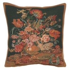 Cushion Cover - Black Flora
