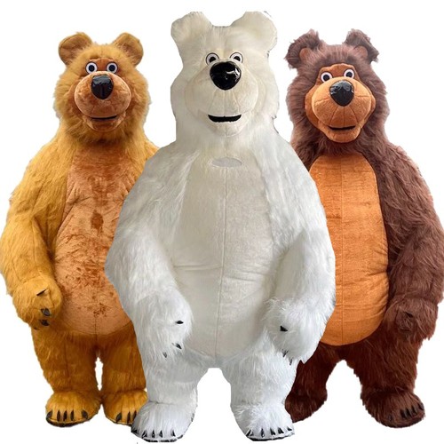 Giant masha brown bear - brown,