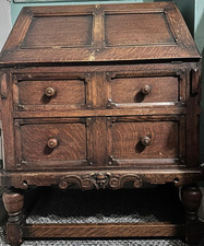 ERCOL 438 Oak Carved Bureau