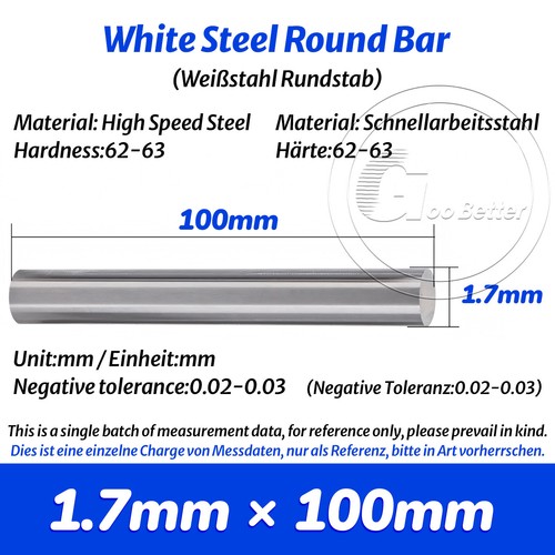 Hss round bar hrc - hss, 62